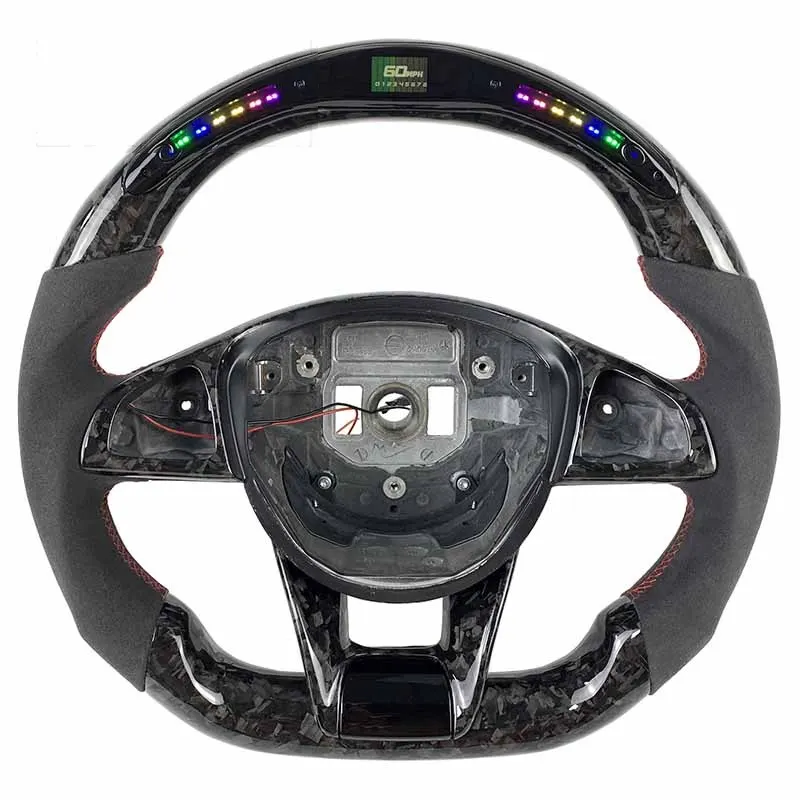 Volant carbone Mercedes Classe C W205 et Classe E à LED, vue 6 sur 6