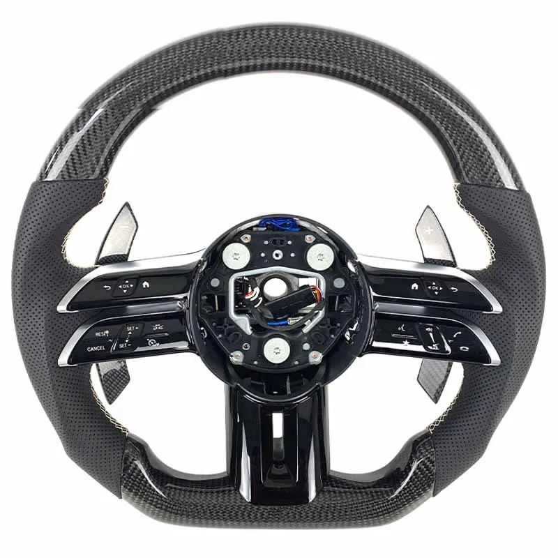 Volant carbone Mercedes Classe C W206 et Classe S W223 à LED, vue 5 sur 6