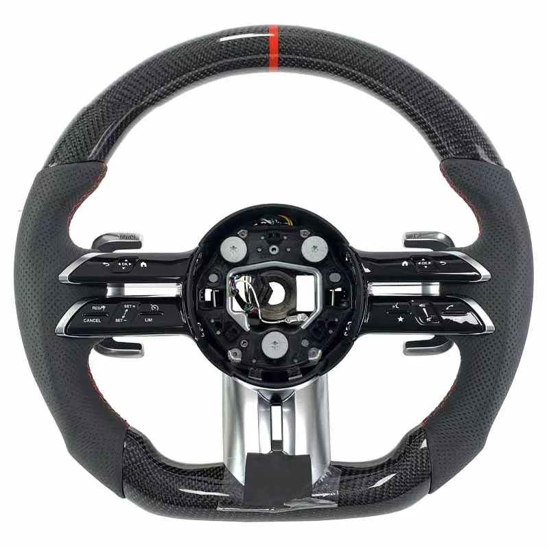 Volant carbone Mercedes Classe C W206 et Classe S W223 à LED, vue 6 sur 6