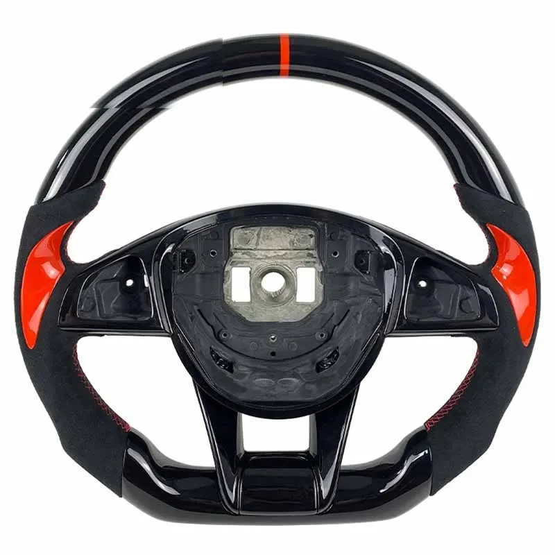 Volant carbone Mercedes W205, W213 et W222 à LED, vue 5 sur 6
