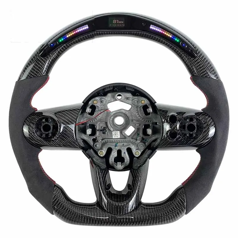 Volant carbone Mini Cooper S F56 à LED, vue 3 sur 6