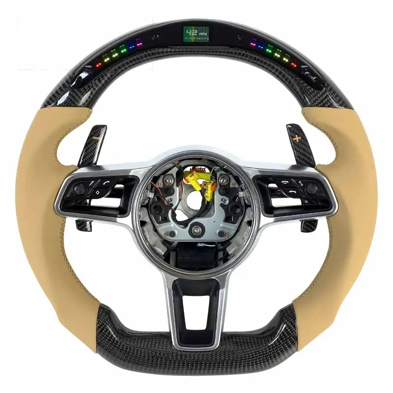 Volant carbone Porsche 718 et 911, vue 2 sur 6