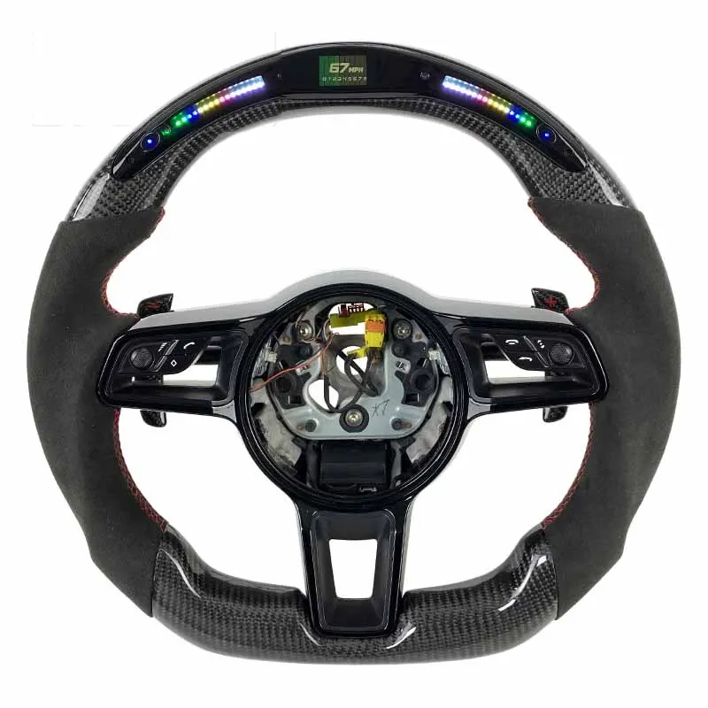 Volant carbone Porsche 718 et 911, vue 3 sur 6