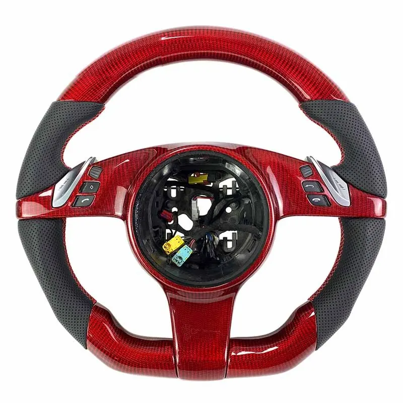 Volant carbone Porsche Cayenne 955 et 957 à LED, vue 4 sur 6