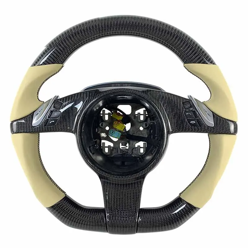 Volant carbone Porsche Cayenne 955 et 957 à LED, vue 5 sur 6