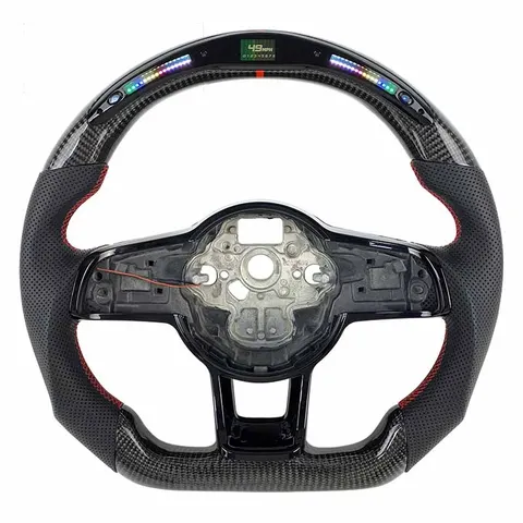 Volant carbone Volkswagen Golf 7 et 7.5 à LED