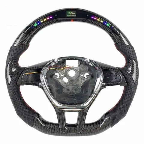 Volant carbone Volkswagen Golf 7 et Tiguan à LED