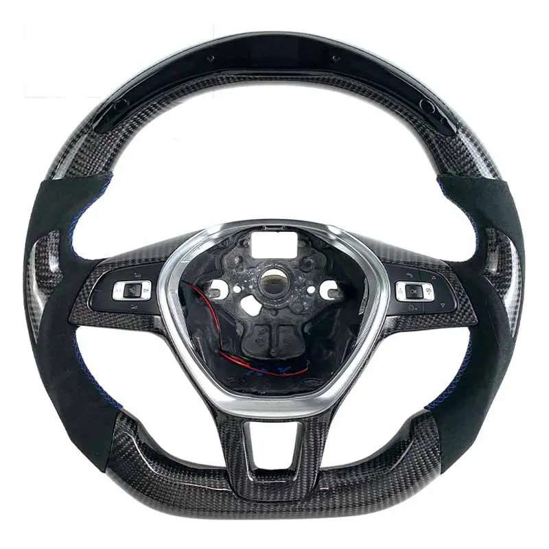 Volant carbone Volkswagen Golf 7 et Tiguan à LED, vue 4 sur 6